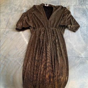 Gold Plated Slit Dress